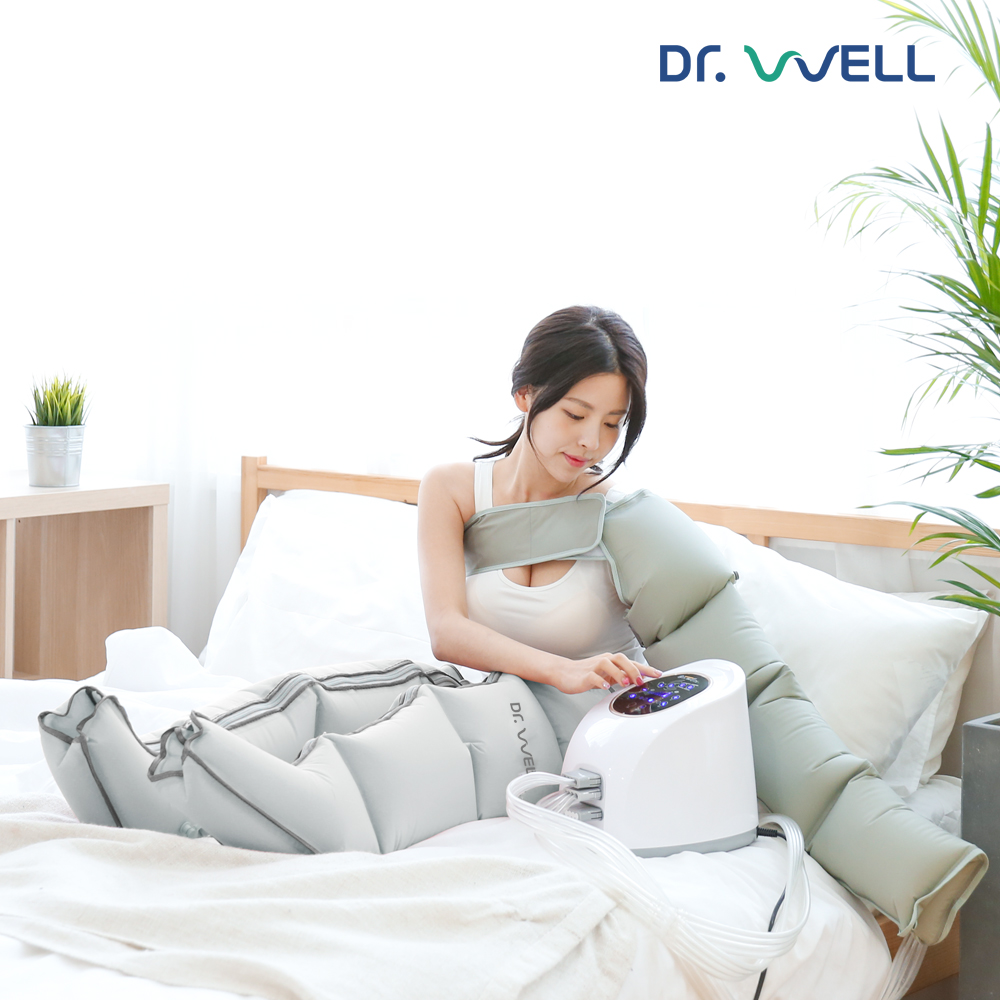 닥터웰 에어웨이브 4구 공기압 마사지기 풀 세트 DR-5180 (본체+다리+팔+허리) - 상세 이미지 3