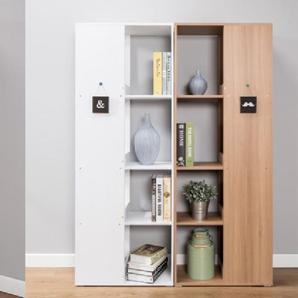 디자인책장 코너 책장 좁은 높은 작은 시스템 맞춤 - 상품 이미지