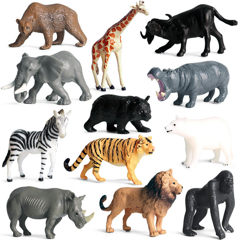 스테이앳홈 스몰월드 야생동물 사파리 피규어 12종 세트 wild animals - 상세 이미지 2