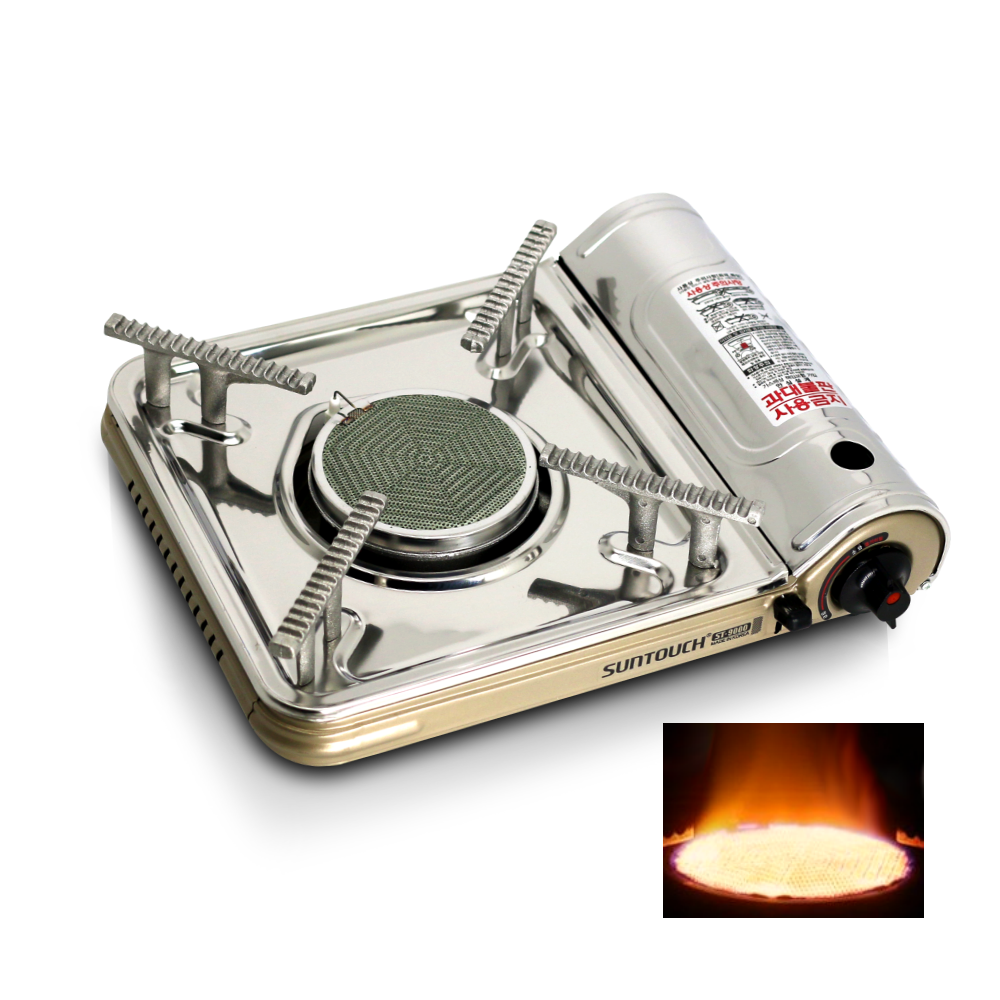 휴대용 브루스타  캠핑 가스렌지 야외 슬림 썬터치 세라믹 가스버너 부루스타 9000