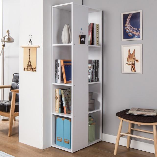 디자인책장 좁은 높은 코너 책장 작은 시스템 맞춤 - 상품 이미지