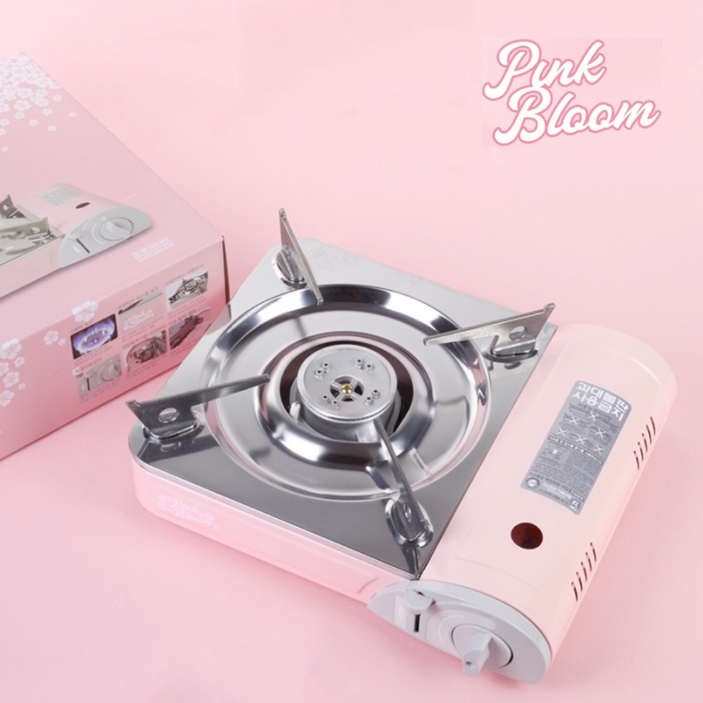 휴대용 가스버너 썬터치 브루스타 핑크 감성 캠핑 버너