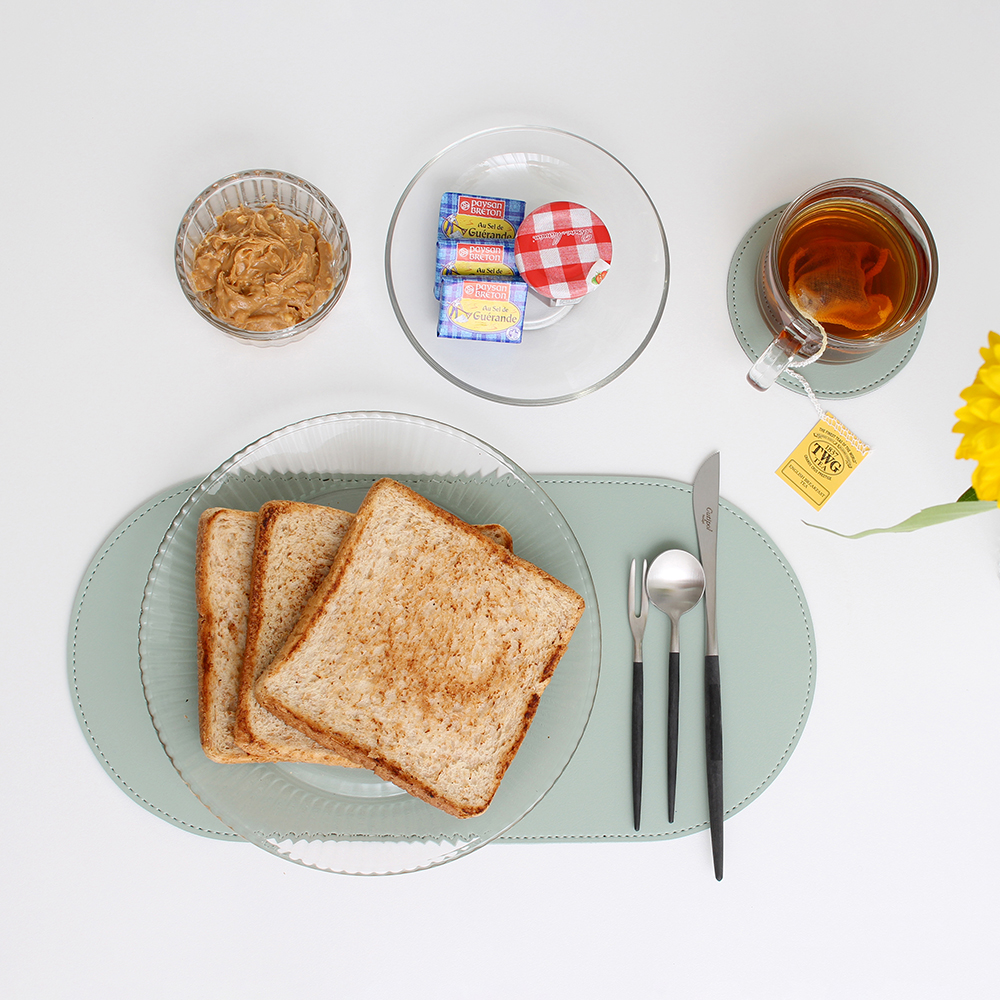 가죽 테이블매트 방수 식탁 티매트