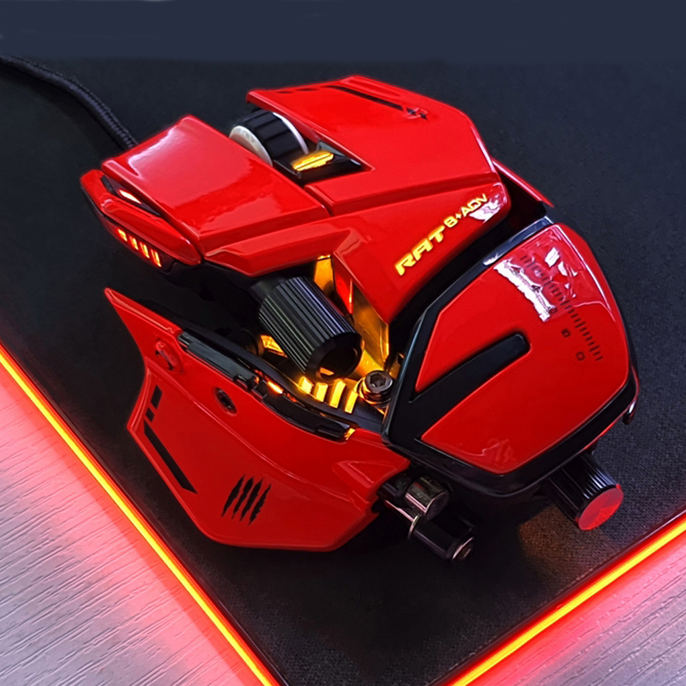 매드캣츠 MAdCATZ R.A.T 8 PLUS ADV RED 게이밍 마우스 - 상품 이미지