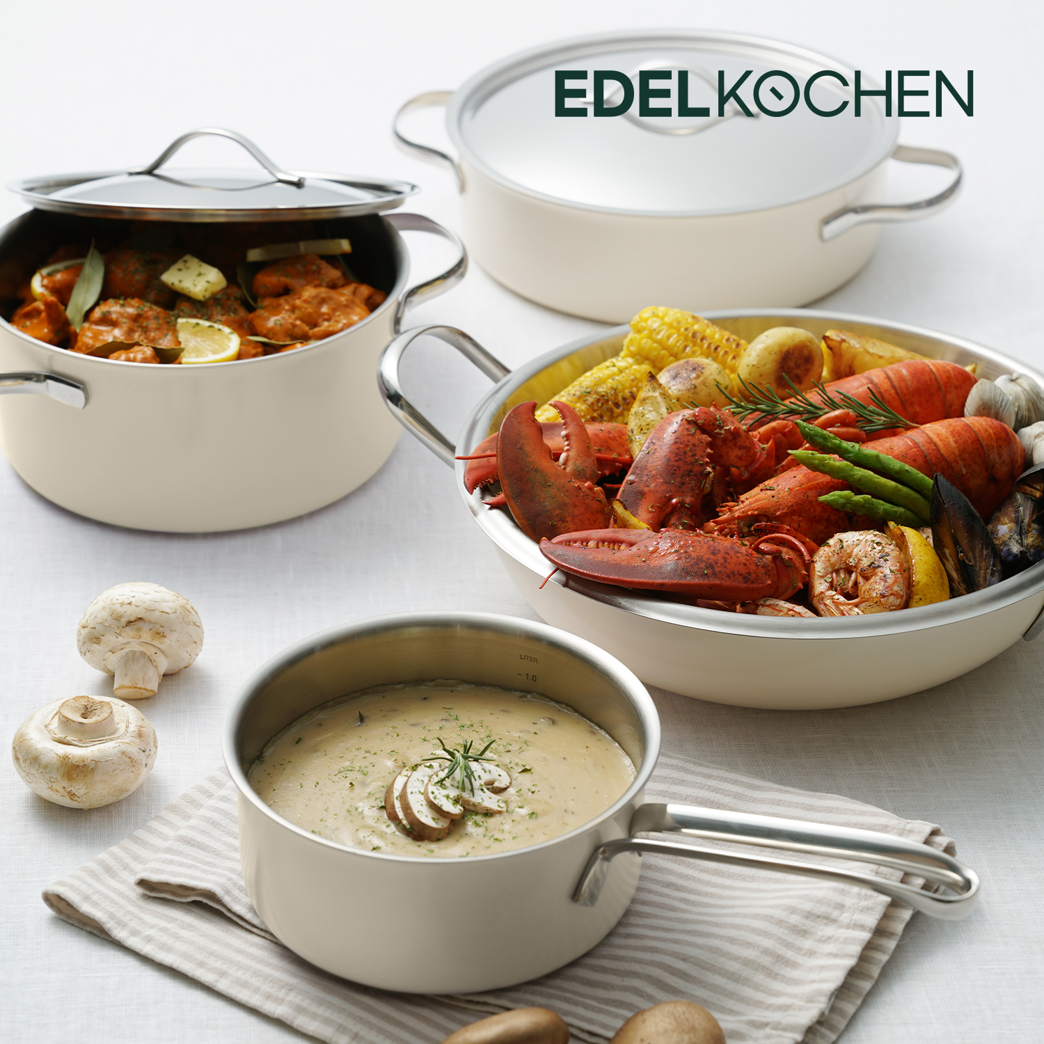 에델코첸 클래식L 스텐 찜기+파티웍 28cm 찜냄비 찜솥 - 상세 이미지 3