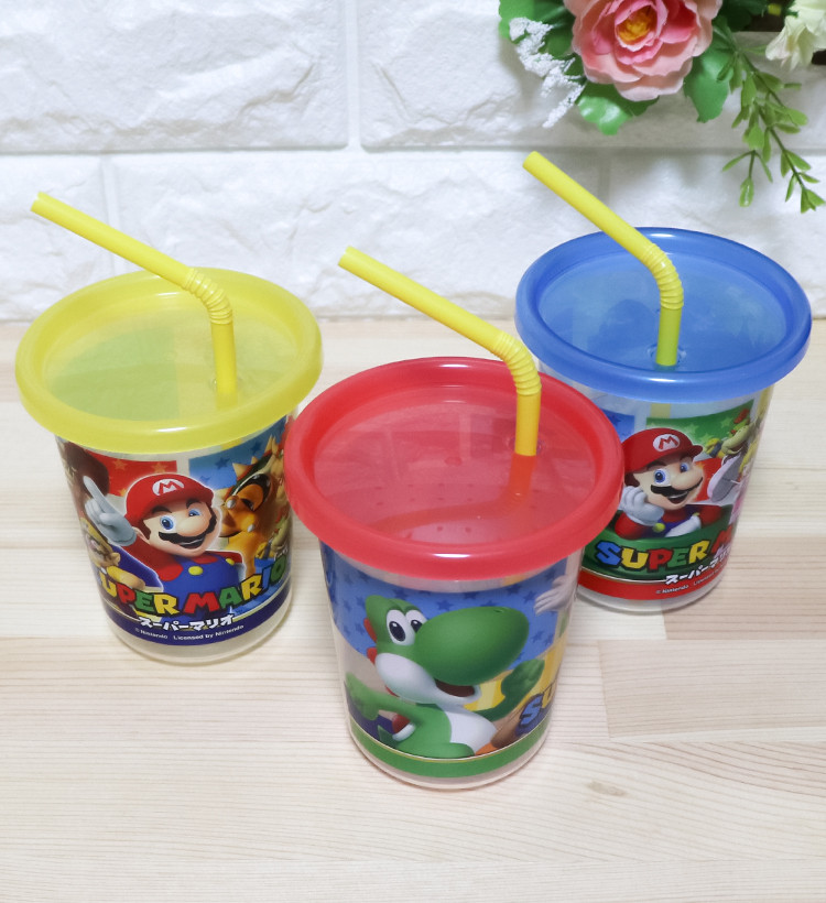 스케이터 슈퍼마리오 캐릭터 빨대컵 3P세트 320ml - 주방·식기 - 하카타몰