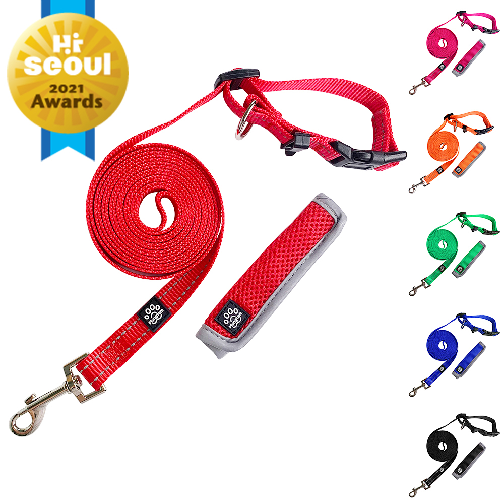 강아지 리드줄 핸즈프리 산책줄 3미터 어깨 허리 S