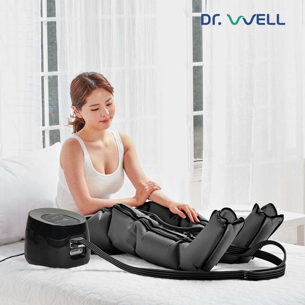 닥터웰 에어웰 4구 공기압 마사지기 풀 세트 DR-5401 (본체+다리+팔+허리) - 상세 이미지 4