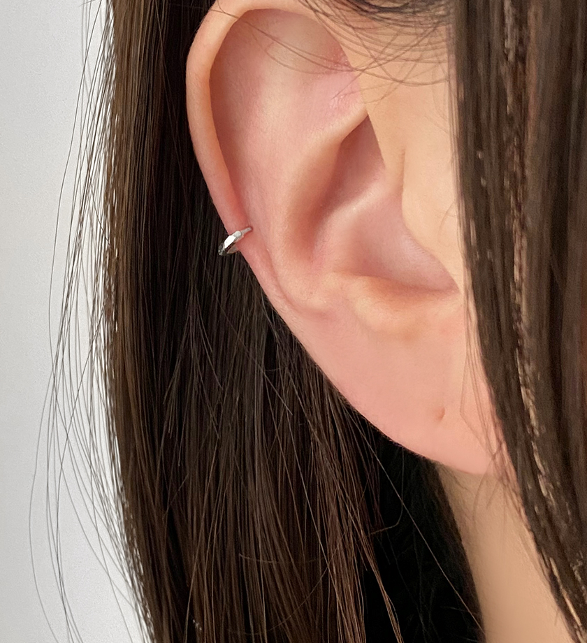 (무배/실버925) 초미니 4mm 실버 데일리 원터치 링귀걸이