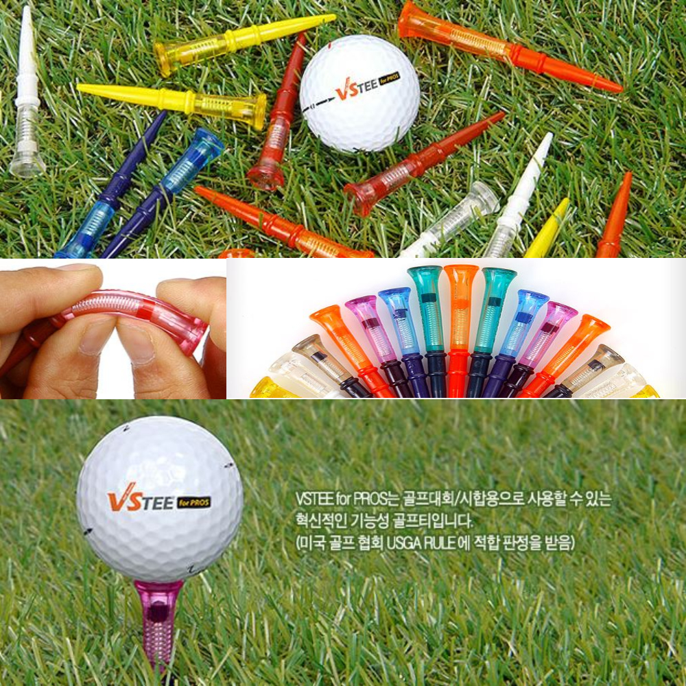 필드용 우레탄 골프티꽂이 숏티 롱티 68mm 76mm 84mm 실리콘 골프 tee 세트 - 상세 이미지 5