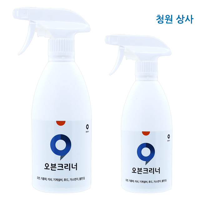 [1+1] 오븐 크리너 500ml 주방후드 기름때제거 가스렌지 기계설비 찌든때 동물성기름