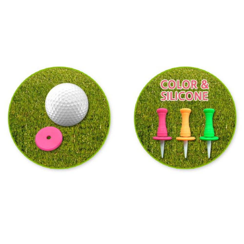필드용 실리콘 골프티꽂이 숏티 롱티 38mm 50mm 골프 tee 볼마커 실리콘티 세트 - 상세 이미지 3