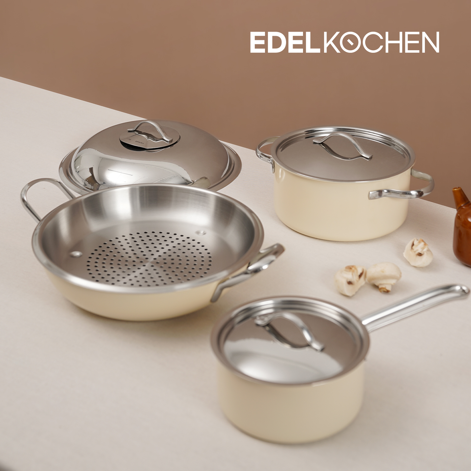 에델코첸 클래식L 스텐 찜기+파티웍 28cm 찜냄비 찜솥 - 상세 이미지 2