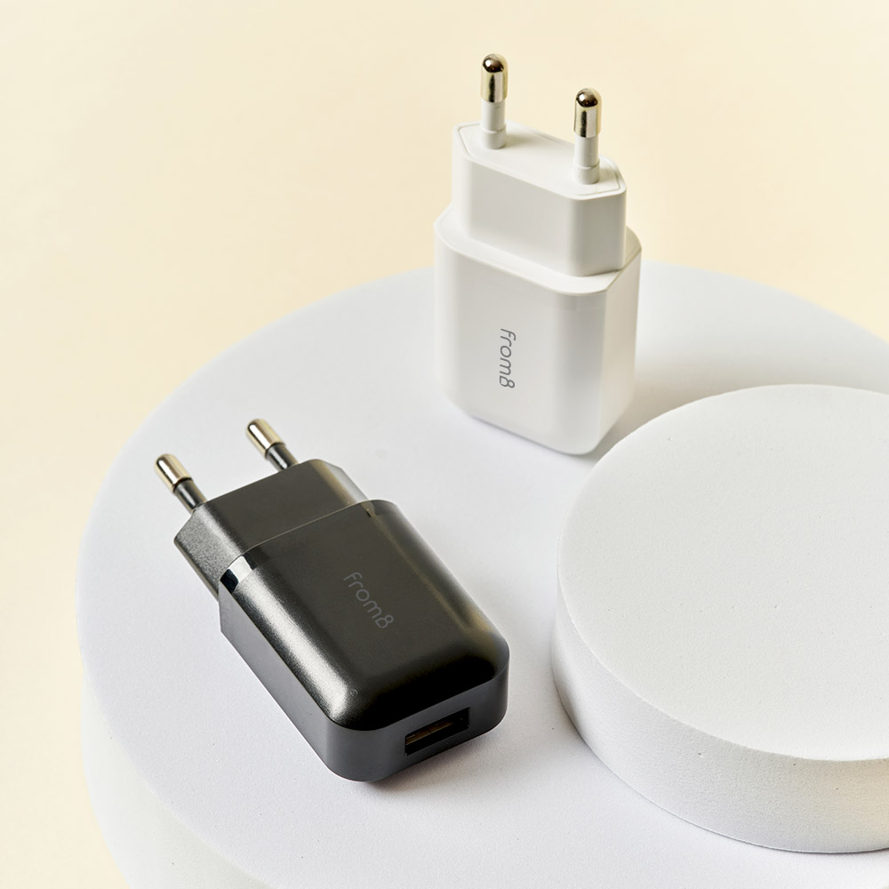 프롬비 USB 멀티 충전 5V 1A 저전압충전기 어댑터 E60 화이트 - 상세 이미지 2