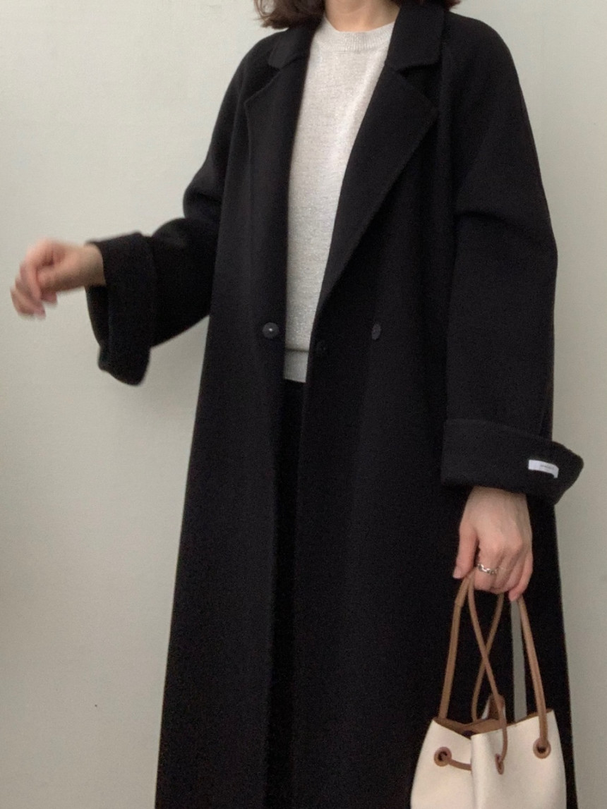 [아이메르/XS,S,F]울100 엘라 핸드메이드코트/ 키작녀 카멜코트 오버핏 빅사이즈 벨트 맥시 롱코트 상세 이미지 58