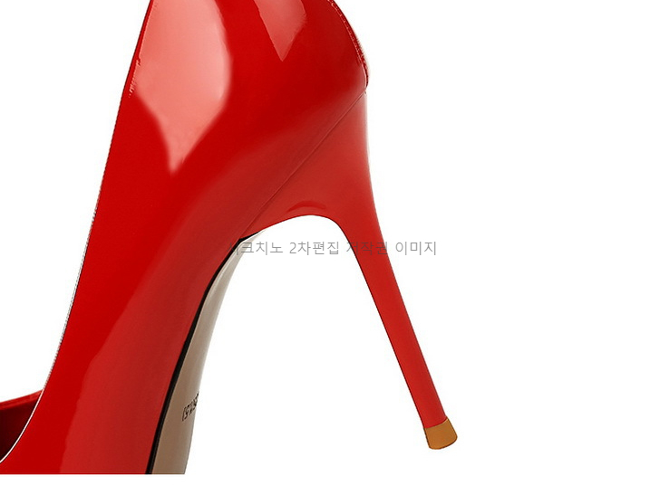 220-265 차드린 9.5cm 에나멜 스틸레토 빅사이즈 하이힐 구두 5color 상세 이미지 25