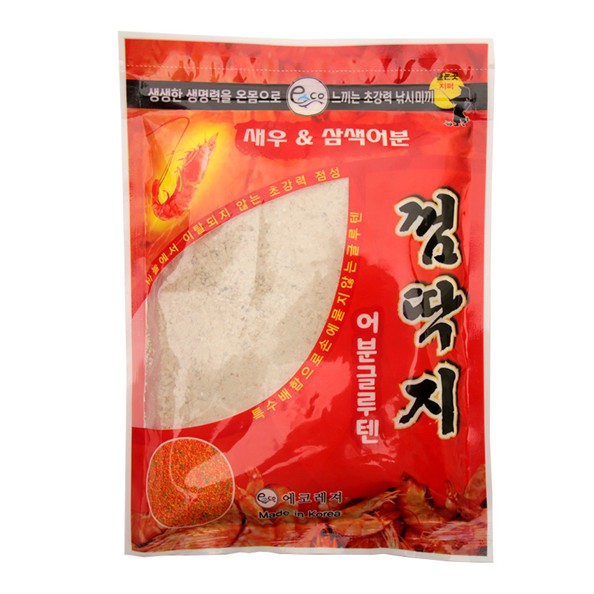 에코레져 삼색 어분 글루텐 껌딱지 새우 - 상품 이미지