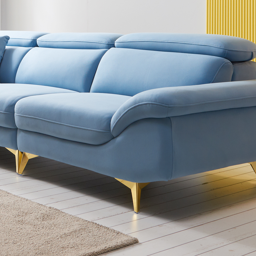 서광퍼니처 토드 아쿠아텍스 스웨이드 패브릭 4인 소파 sk