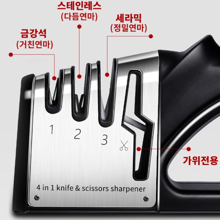 손쉽게칼가는법 주방 연마기 업소용 가정용 칼 가는 기계 도구 갈기 나이프샤프너 샤프닝 - 상세 이미지 2