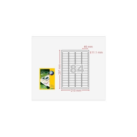프린텍 AnyLabel 인덱스 84칸 V3420 100매 LS-3623