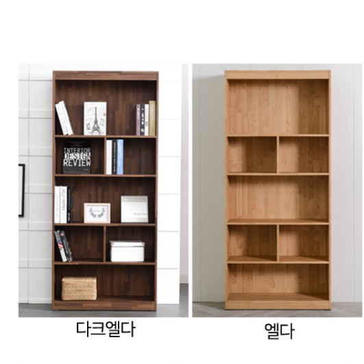 세로책장 800 원룸 나무 우드 아이방 책장 높은책장 - 상세 이미지 5