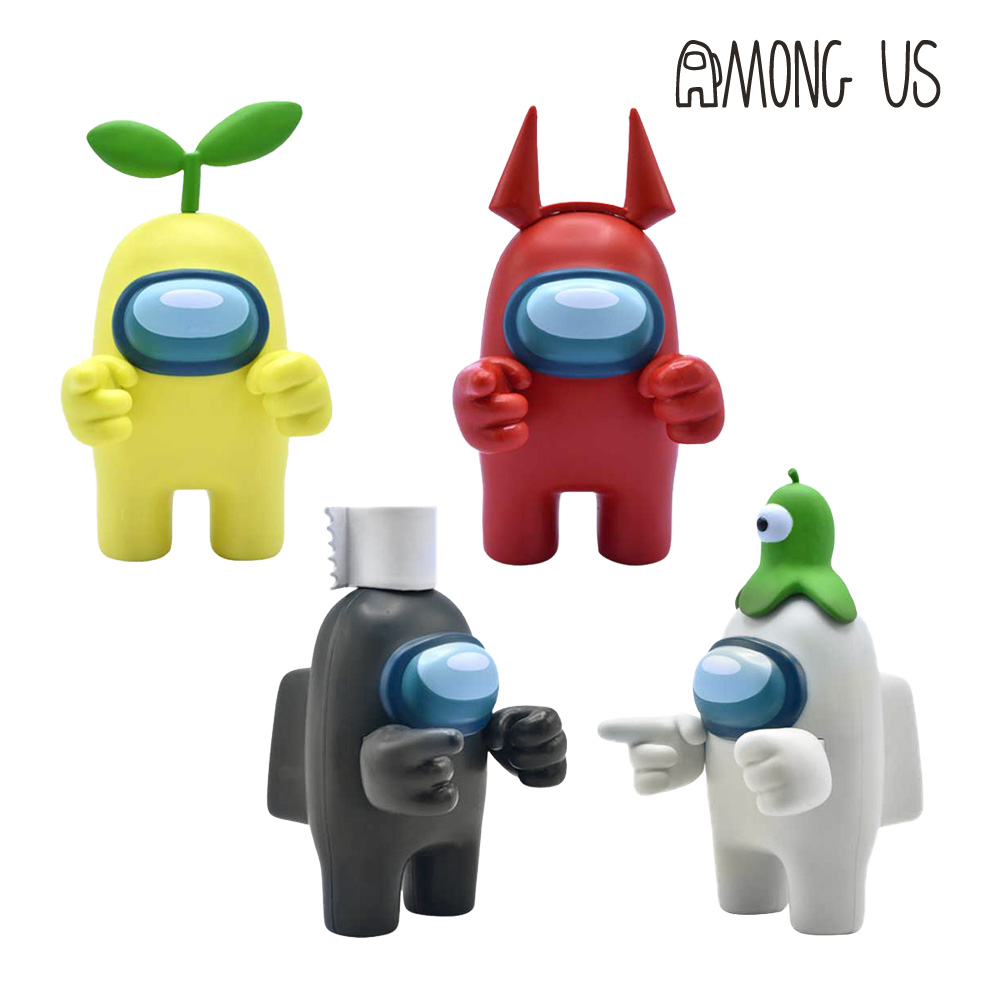 어몽어스 액션 피규어 블랙 화이트 게임 캐릭터 굿즈 제품 이미지