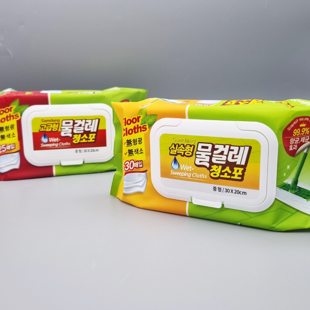 물걸레 청소포 중형 30x20cm 실속형 30매 - 메인 이미지