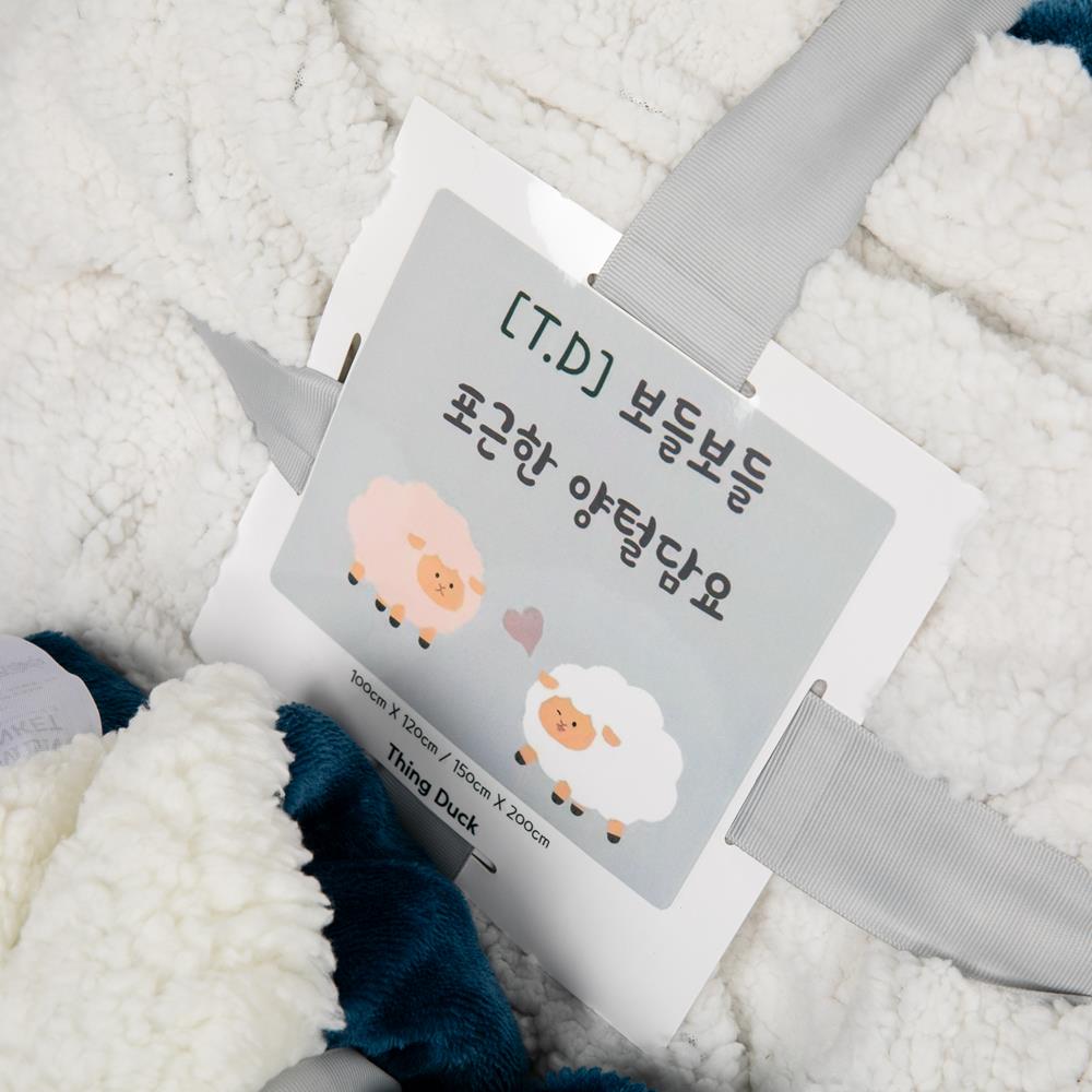 띵덕 집순이 캠핑용 할머니 극세사 얇은 양털 담요 이불 120x100