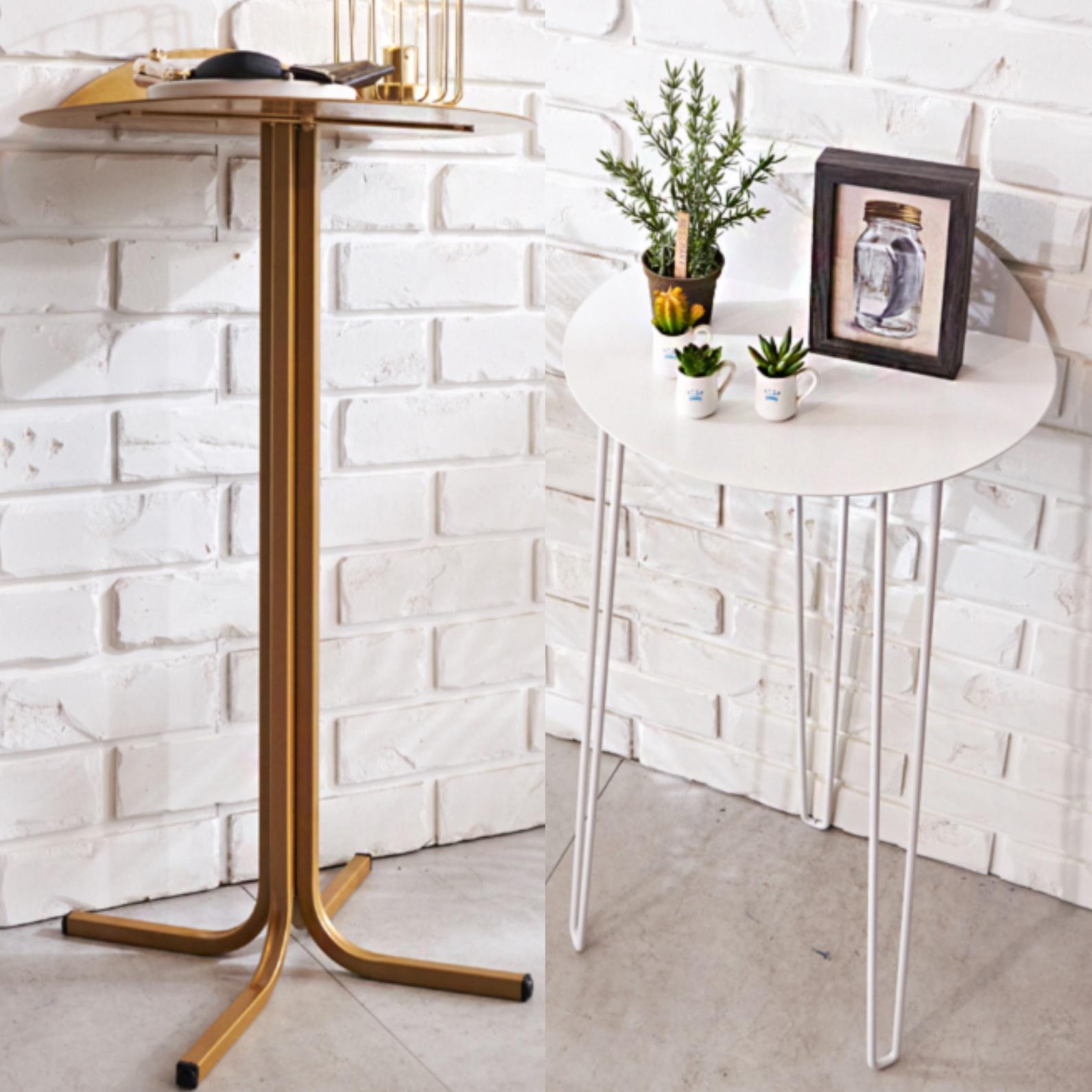 엔틱 금장 거실용탁자 베란다 거실 창가 티테이블 빈티지 소파 테이블 원룸 디자이너테이블