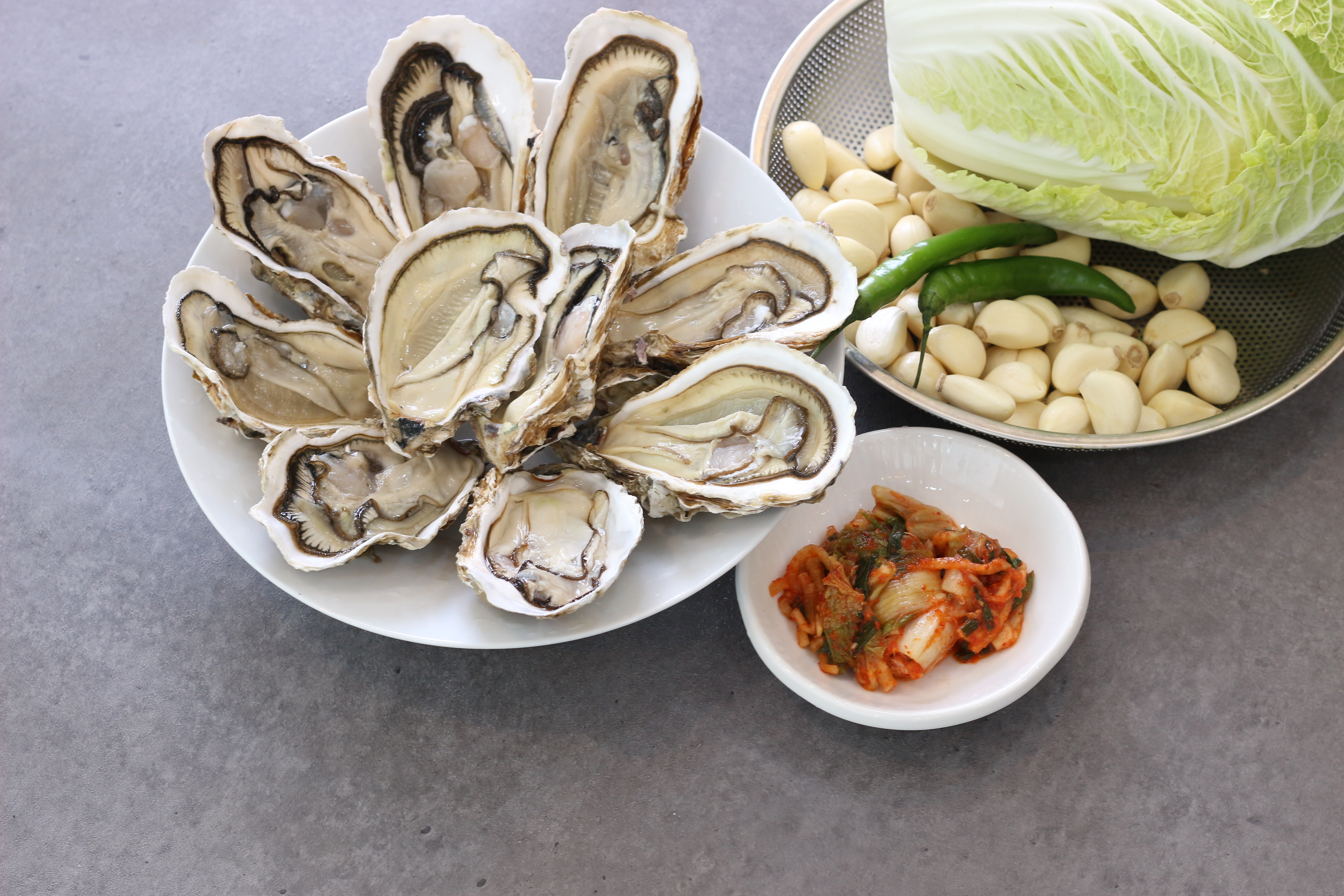 통영 사계절 삼배체굴 통굴/반손질하프셀 1kg - 상세 이미지 5