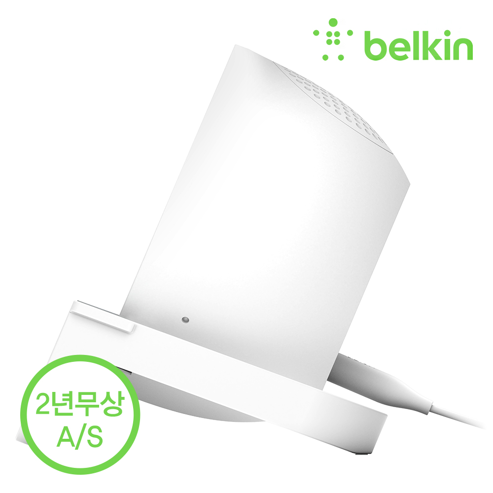벨킨 부스트업 10W 무선 충전 거치대 + 블루투스 스피커 AUF001 아이폰16e 갤럭시 화상회의 - 상세 이미지 5
