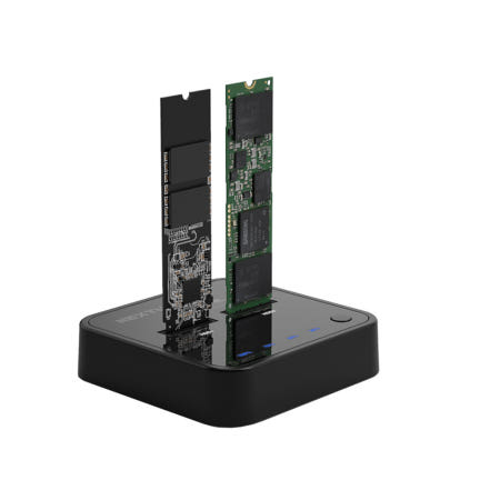 ㈜이지넷유비쿼터스 현지 공장 넥스트유 M2288DCU3 2베이 USB 3.1 Gen2 C타입 M.2 NVMe 외장 스토리지 1:1 클론 Clone 복제 / 최대 10Gbps