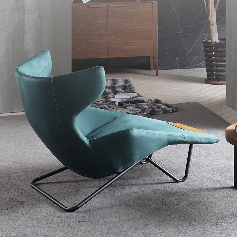 라슈에뜨 명품 이태리 1인 독서 의자 안락 암 체어 무중력 쇼파 Fabric 딥그린블루