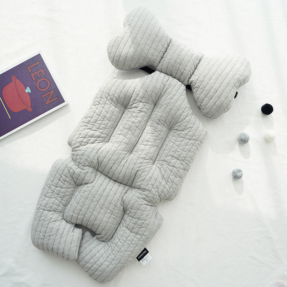 마롤로뜨 유모차라이너+목쿠션 세트 100수 누빔 시트 신생아 아기 통통 라이너 인디핑크