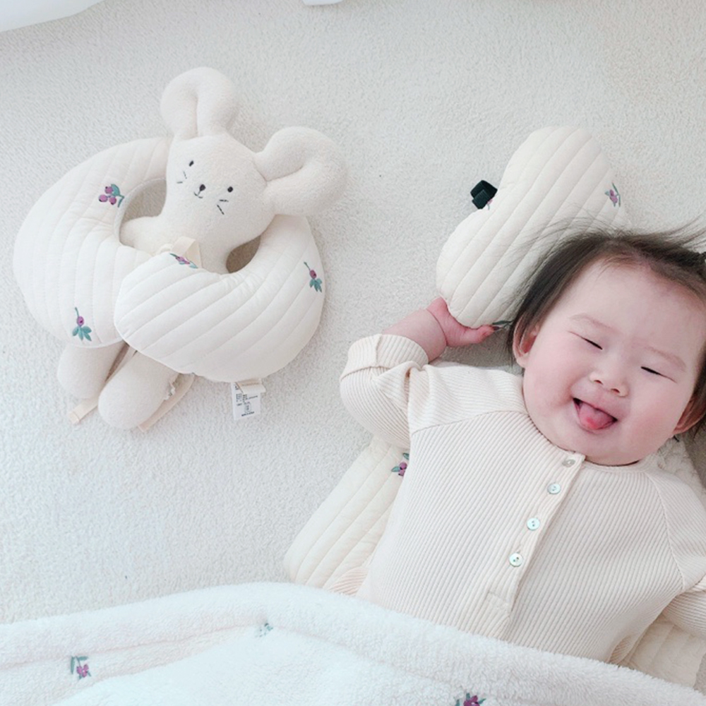 마롤로뜨 100수 누빔 아기 목베개 유모차 베개 카시트 목쿠션 신생아 유아 메이플토리