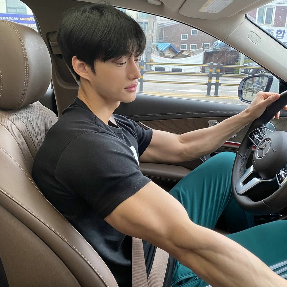 비스트모드 메인로고 남자 머슬핏반팔 티셔츠 헬스 짐웨어 BSMD - 상세 이미지 3
