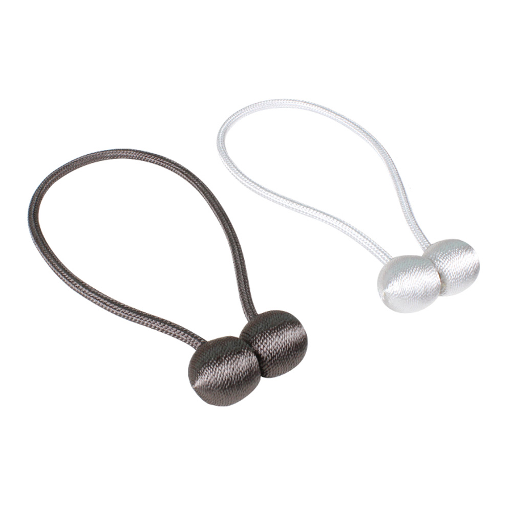 자석 커튼 타이백 집게 커튼묶기 홀더 끈 2P