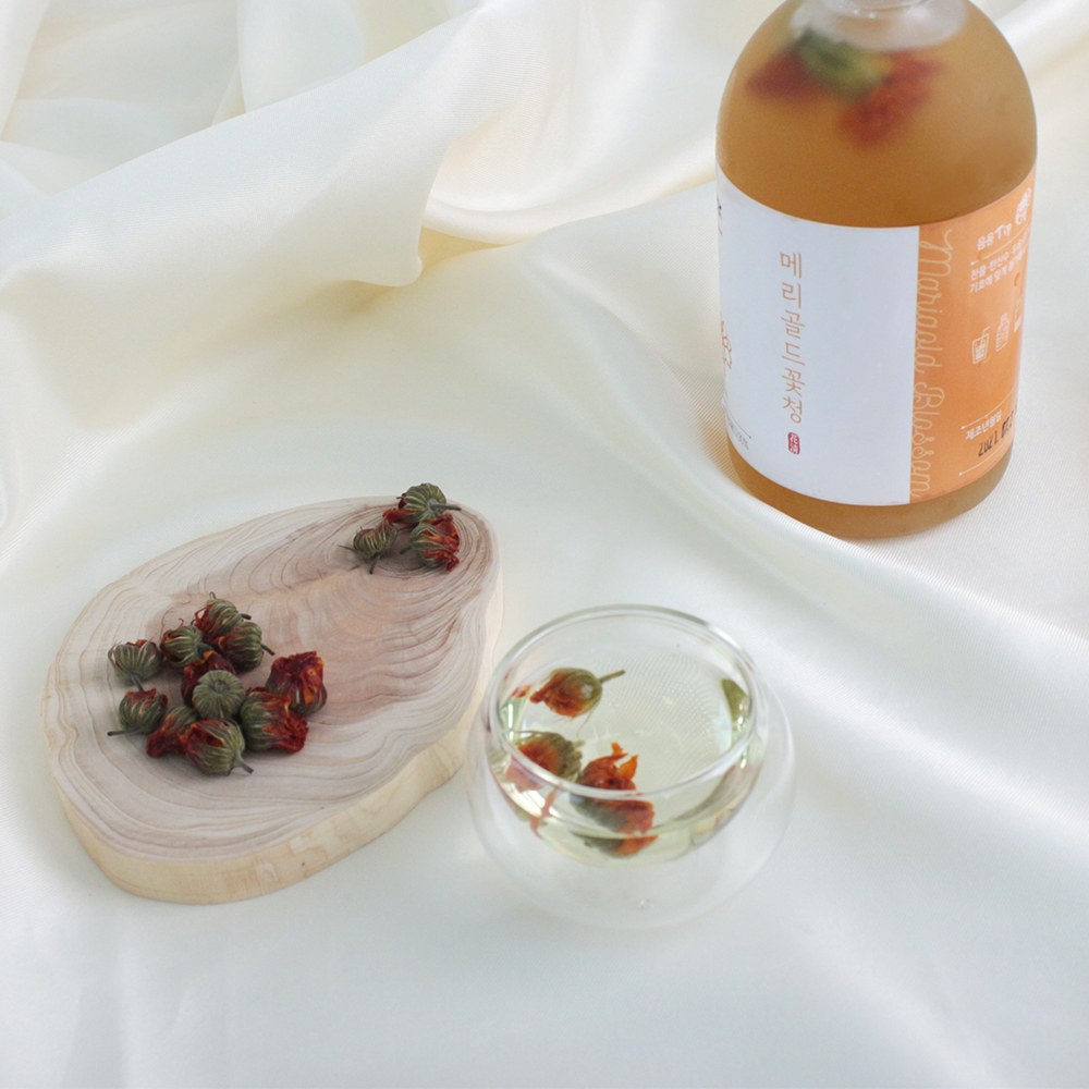 (몸사랑) 수제 메리골드꽃 청 350ml