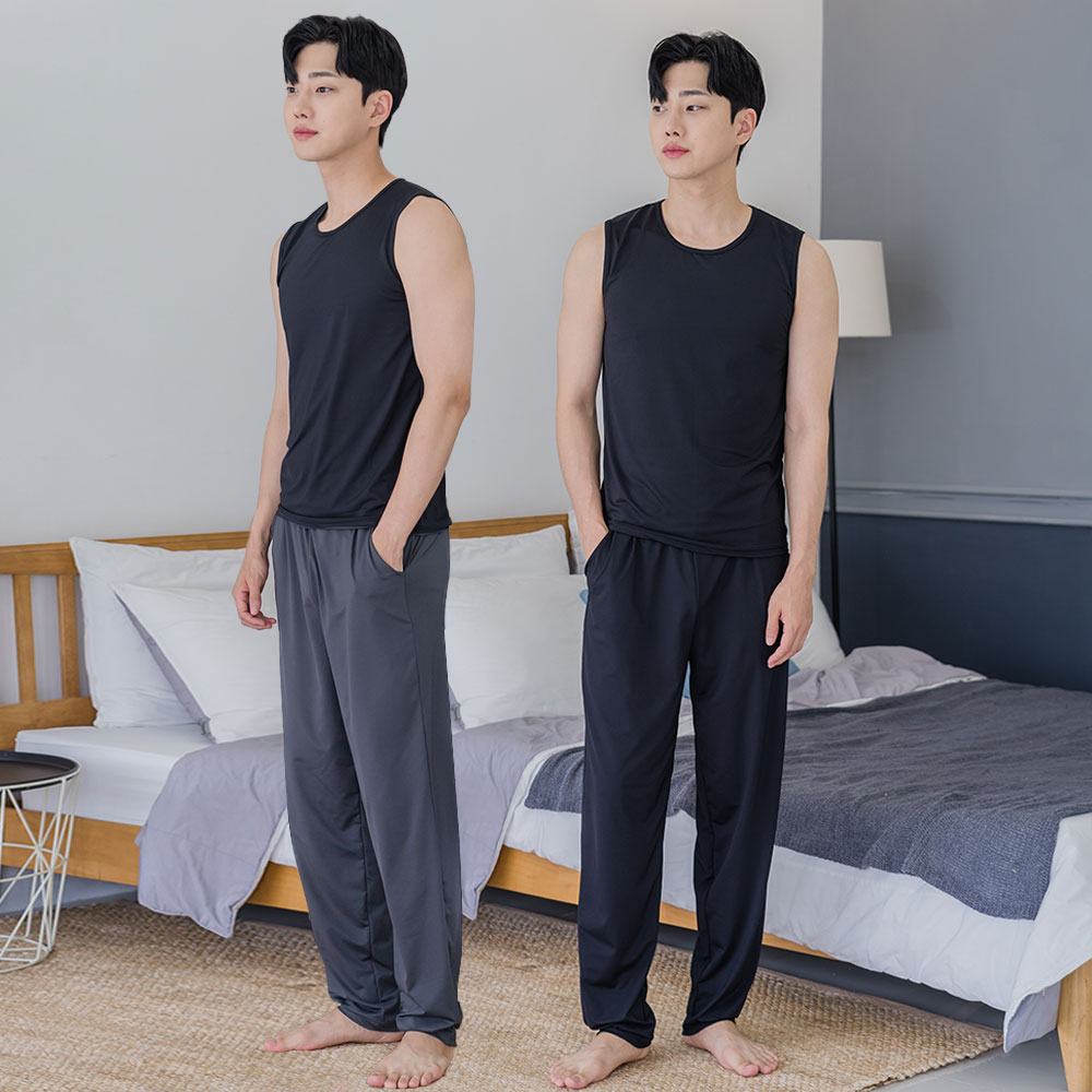 세상편한 남자 기모 파자마 겨울 남성 잠옷 바지 이미지 4