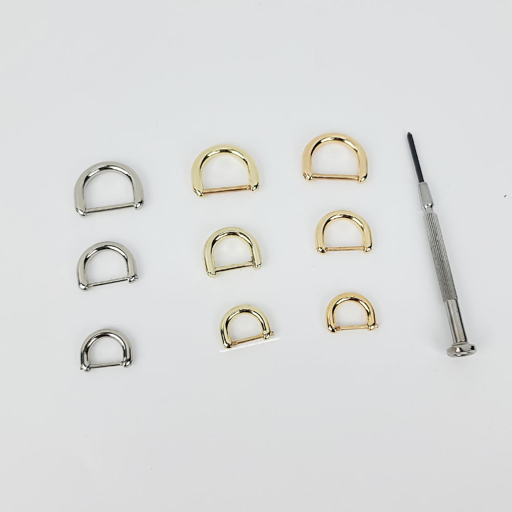 로맨티코 명품 가방끈 부자재 D링 1세트 1.3 cm 1.5 cm 2 cm 스크류 조립식 디링 제품 이미지