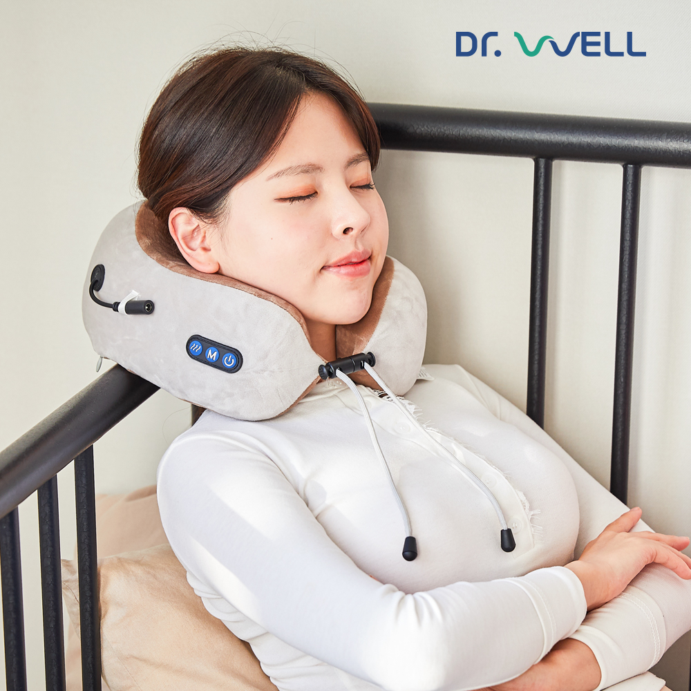 닥터웰 필로웰 여행용 무선 온열 목베개 쿠션 마사지기 DR-2300 - 상세 이미지 2