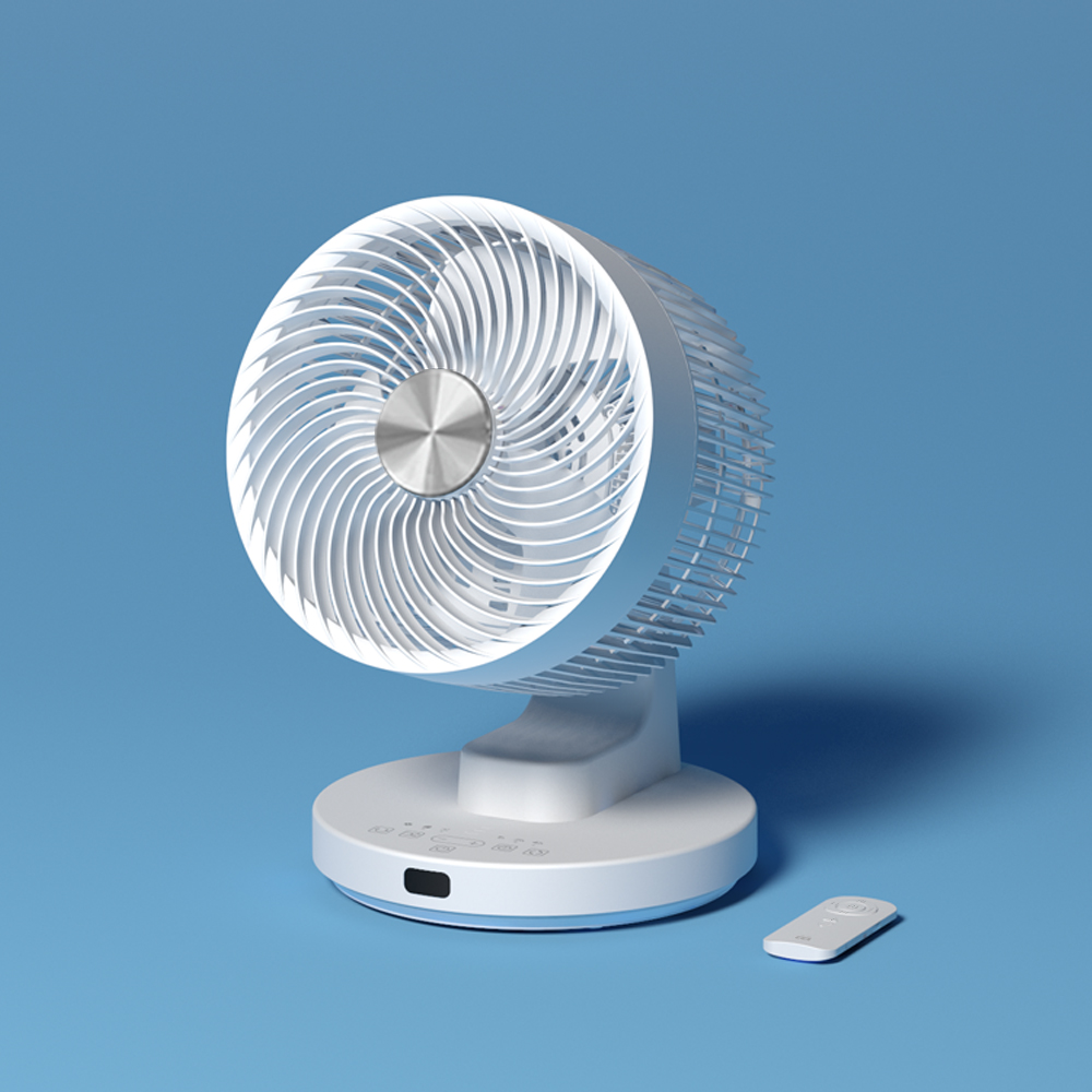 오아 메가에어 BLDC 탁상형 써큘레이터선풍기 360도입체회전 바람22M 저소음공기순환기