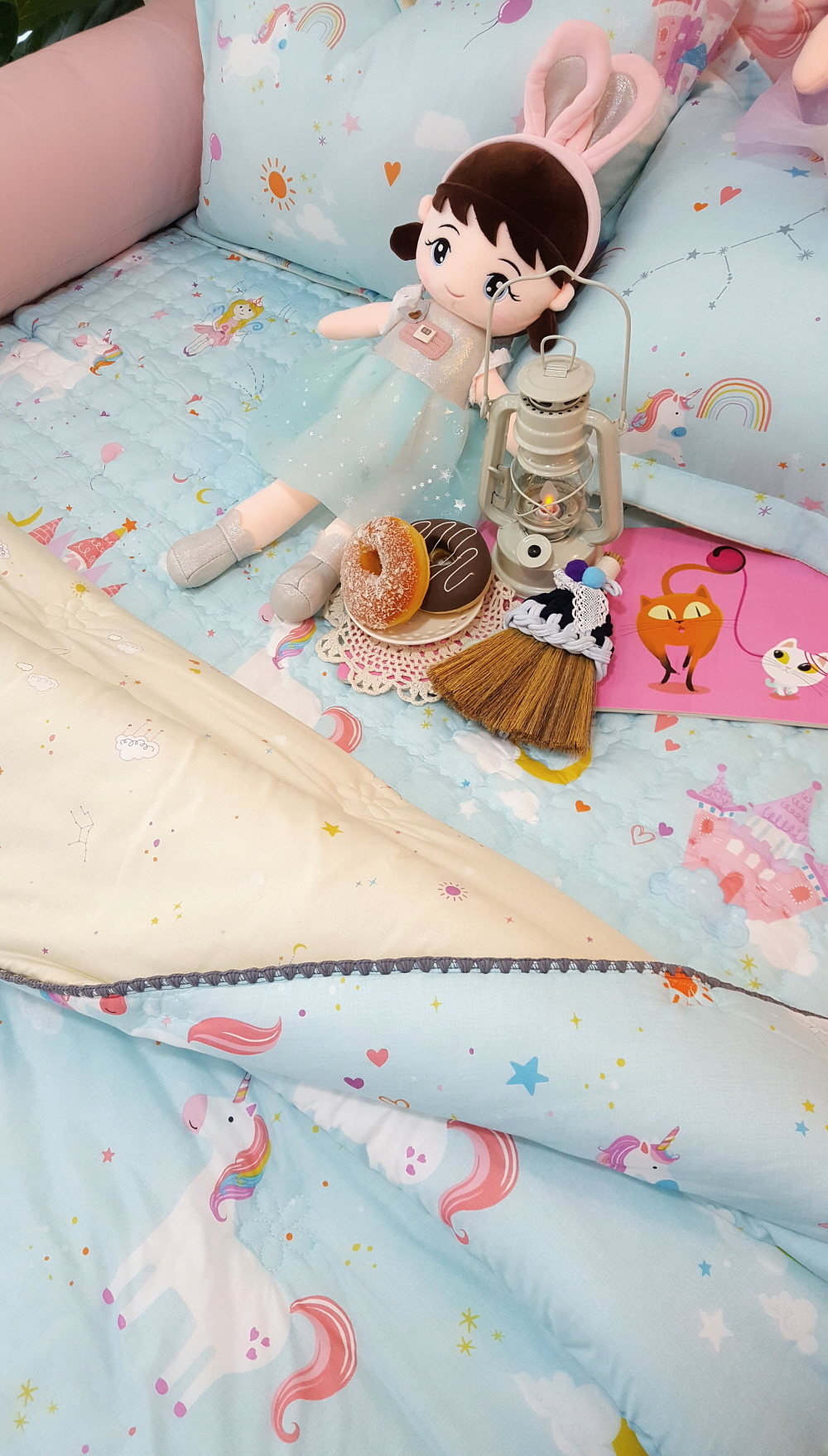 유니콘 구름 모달이불 어린이이불 세트 겨울 간절기