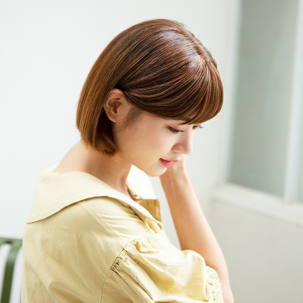 여성 앞머리가발 고열사 시스루뱅 베이직 - 상세 이미지 5