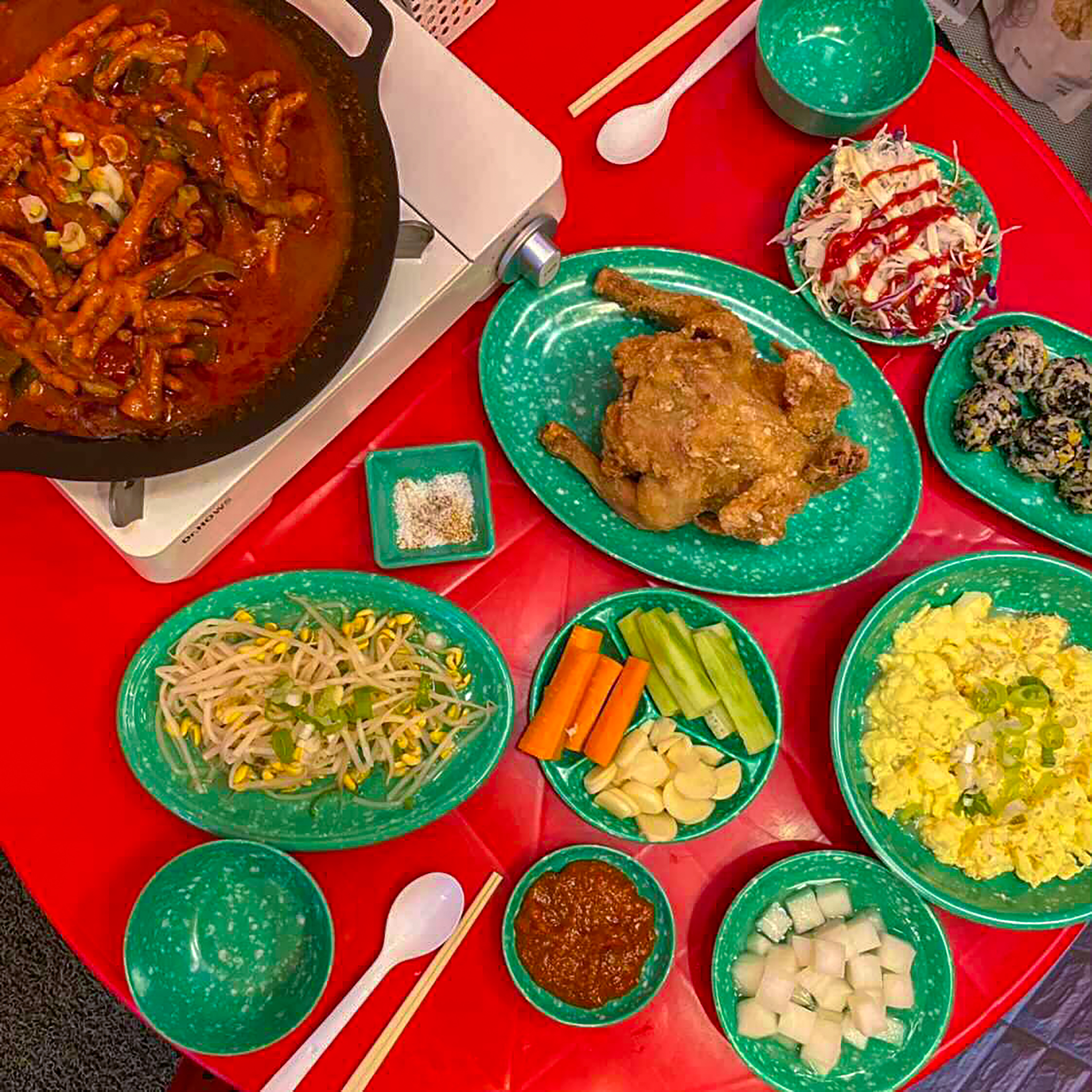 멜라민 옛날 레트로 분식집 분식 국물 떡볶이 그릇 접시 - 상세 이미지 3