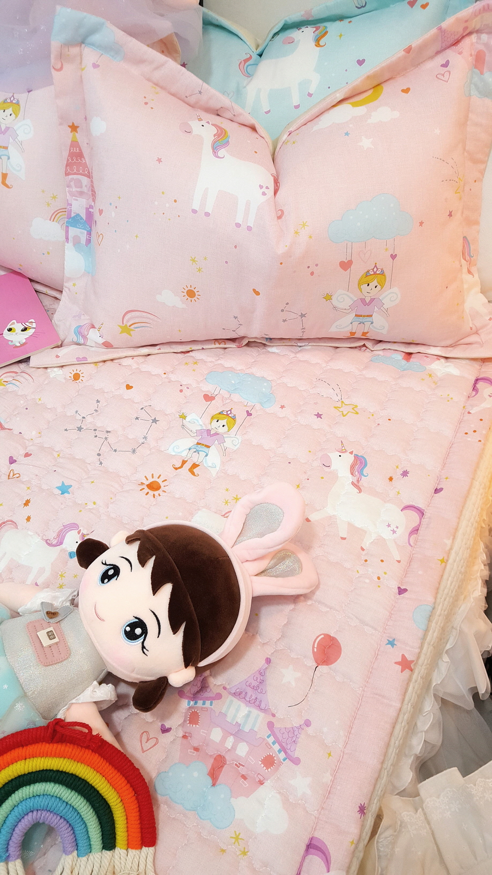 유니콘 구름 모달이불 어린이이불 세트 겨울 간절기