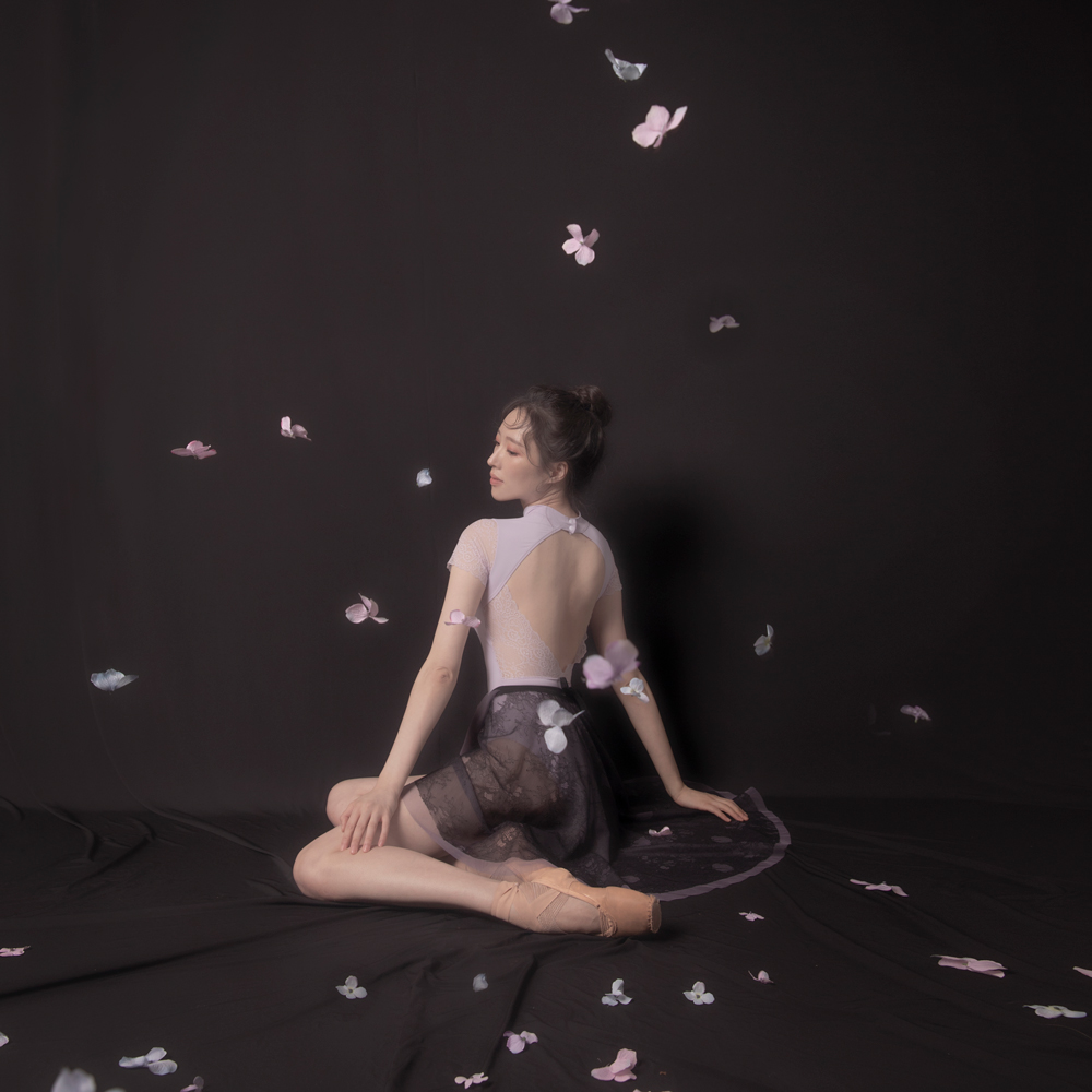 일레르 Selene 레오타드/ 라벤더허쉬, 성인발레복 - 메인 이미지