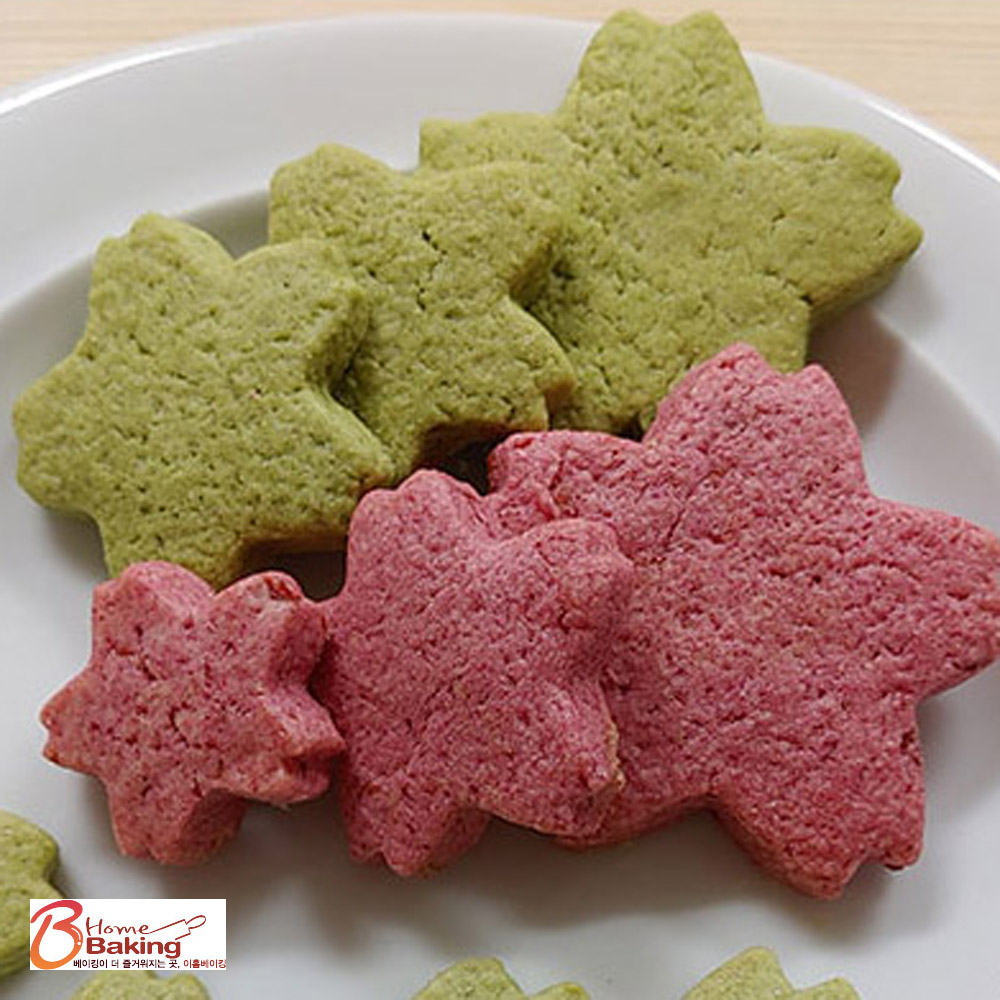 스텐벚꽃쿠키커터 3종세트 홈베이킹 쿠키만들기 쿠킹 쿠키 diy 모양틀 제과 제빵 도구