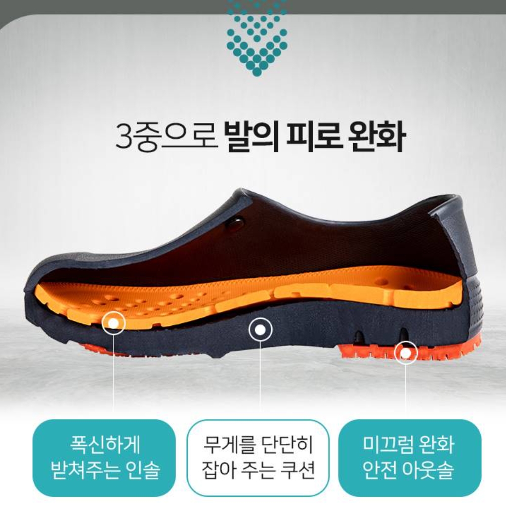 주방안전화 정비화 안미끄러운운동화 영양사신발 주방화 조리화 안전화 - 상세 이미지 3