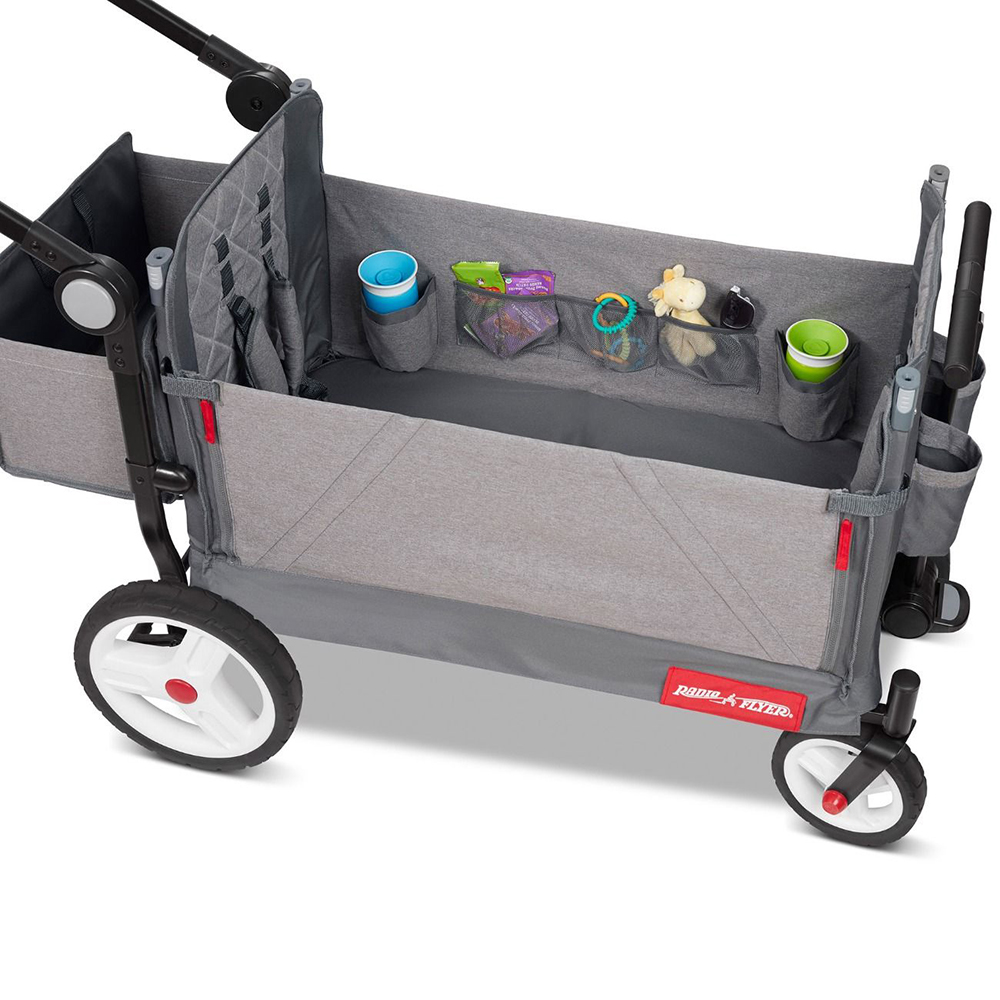 라디오플라이어 유아웨건 접이식 쌍둥이유모차   야외 벤치형 웨건